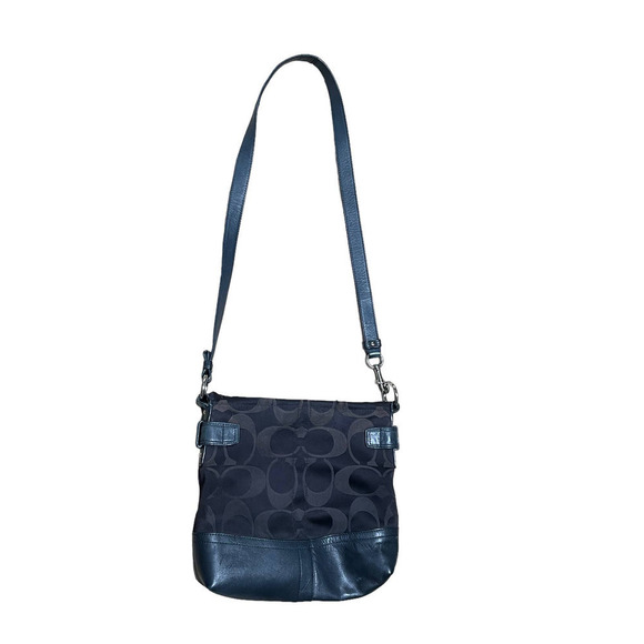 Coach Signature Optic Logo Chain Duffle Shoulder Bag Purse 19730 - Picture 3 of 16